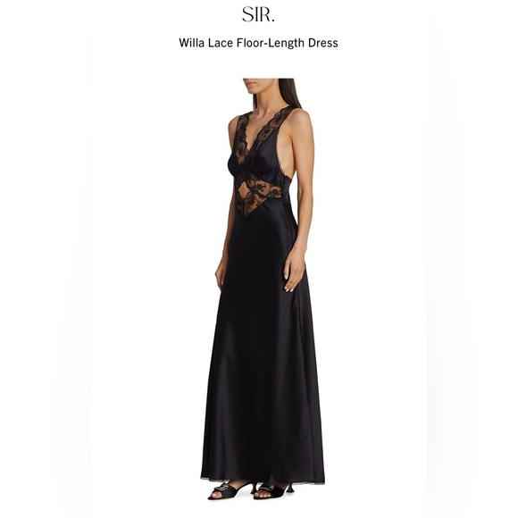 Sir. The Label - Willa ARIES CUT OUT GOWN Lace Floor-Length dress New w/o tags - Picture 5 of 11